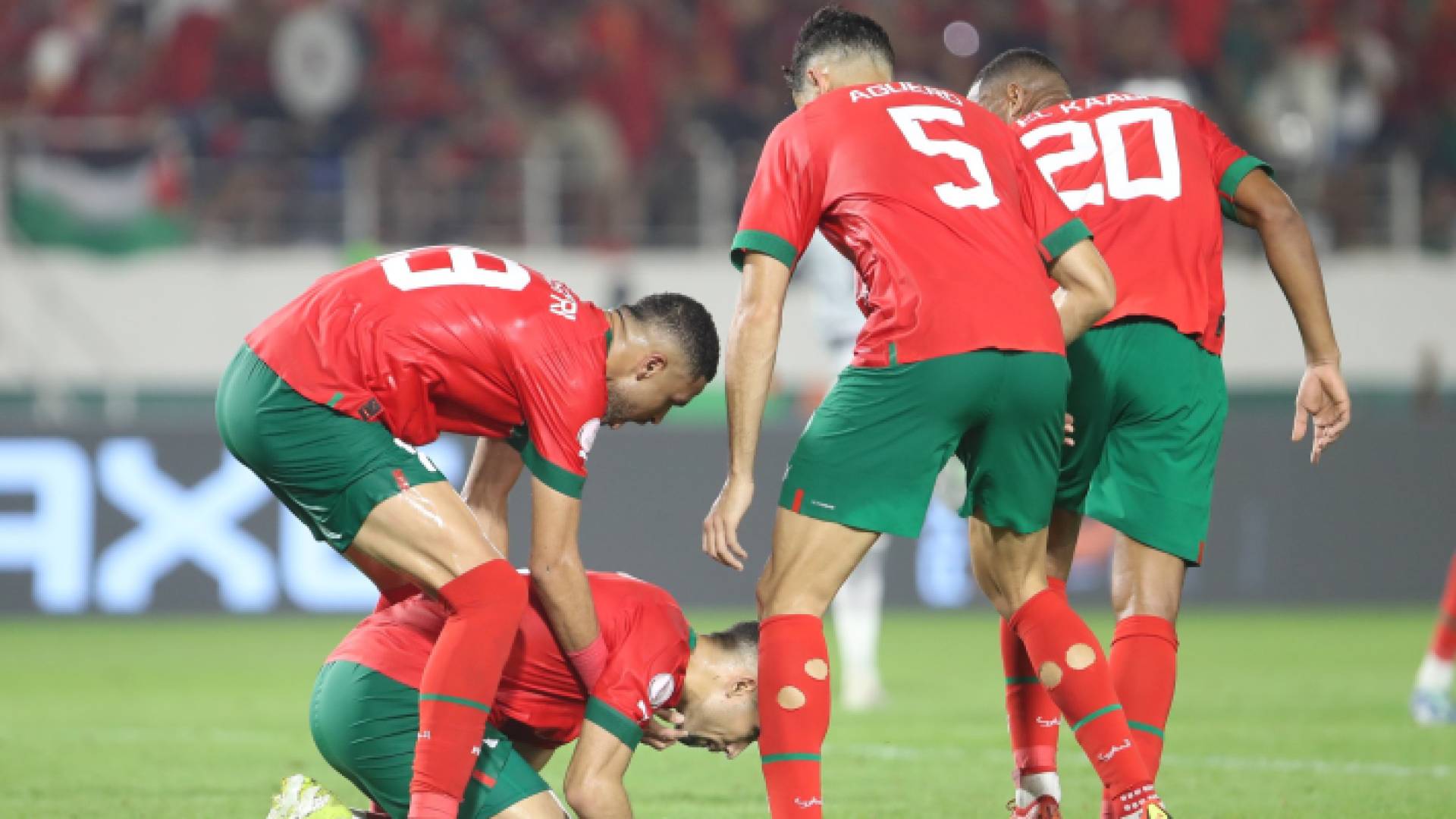 لاعبو المنتخب المغربي