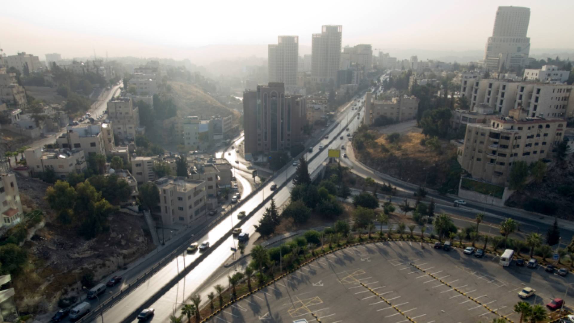 صورة جوية للعاصمة عمان