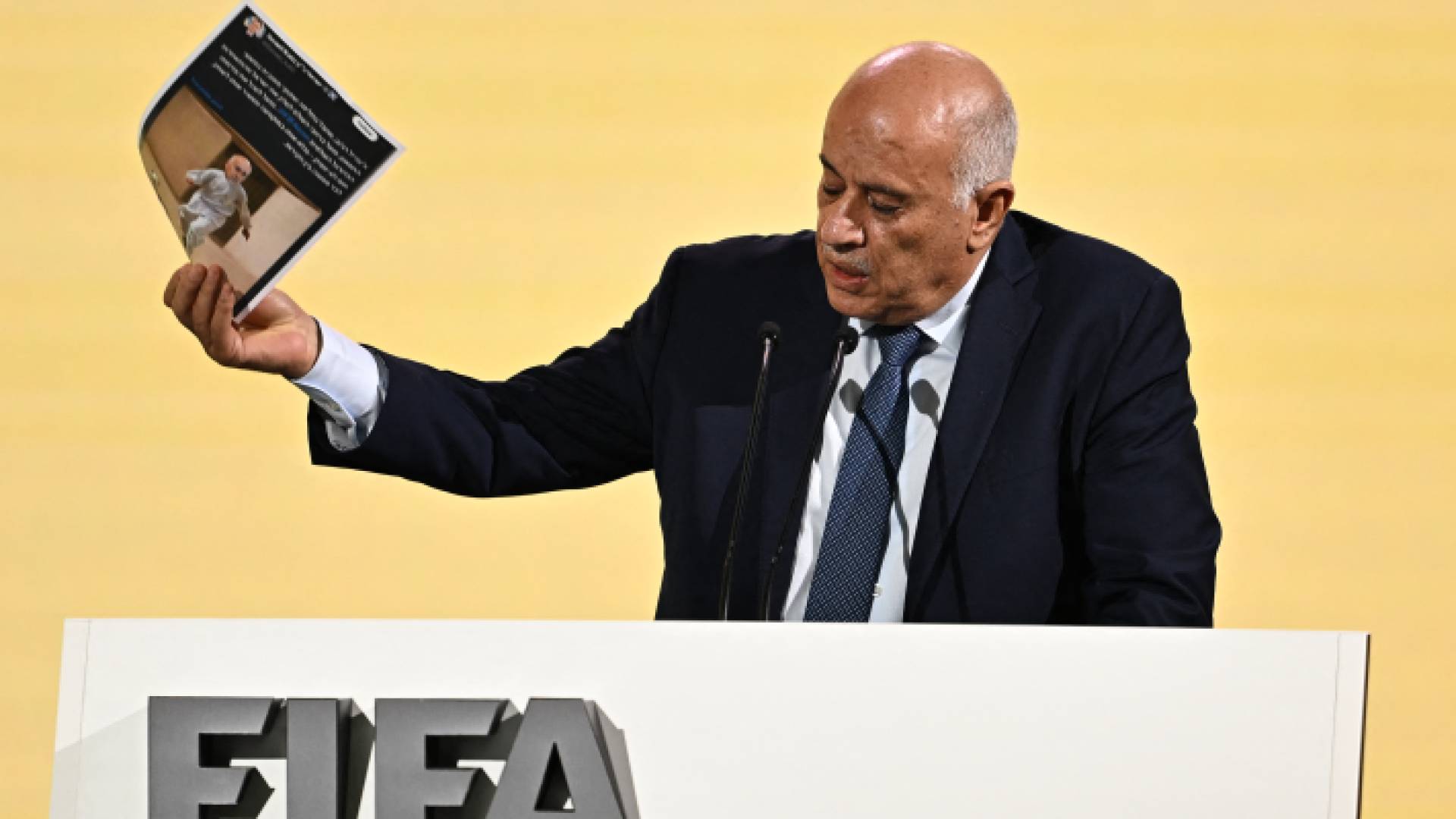 رئيس الاتحاد الفلسطيني لكرة القدم جبريل الرجوب