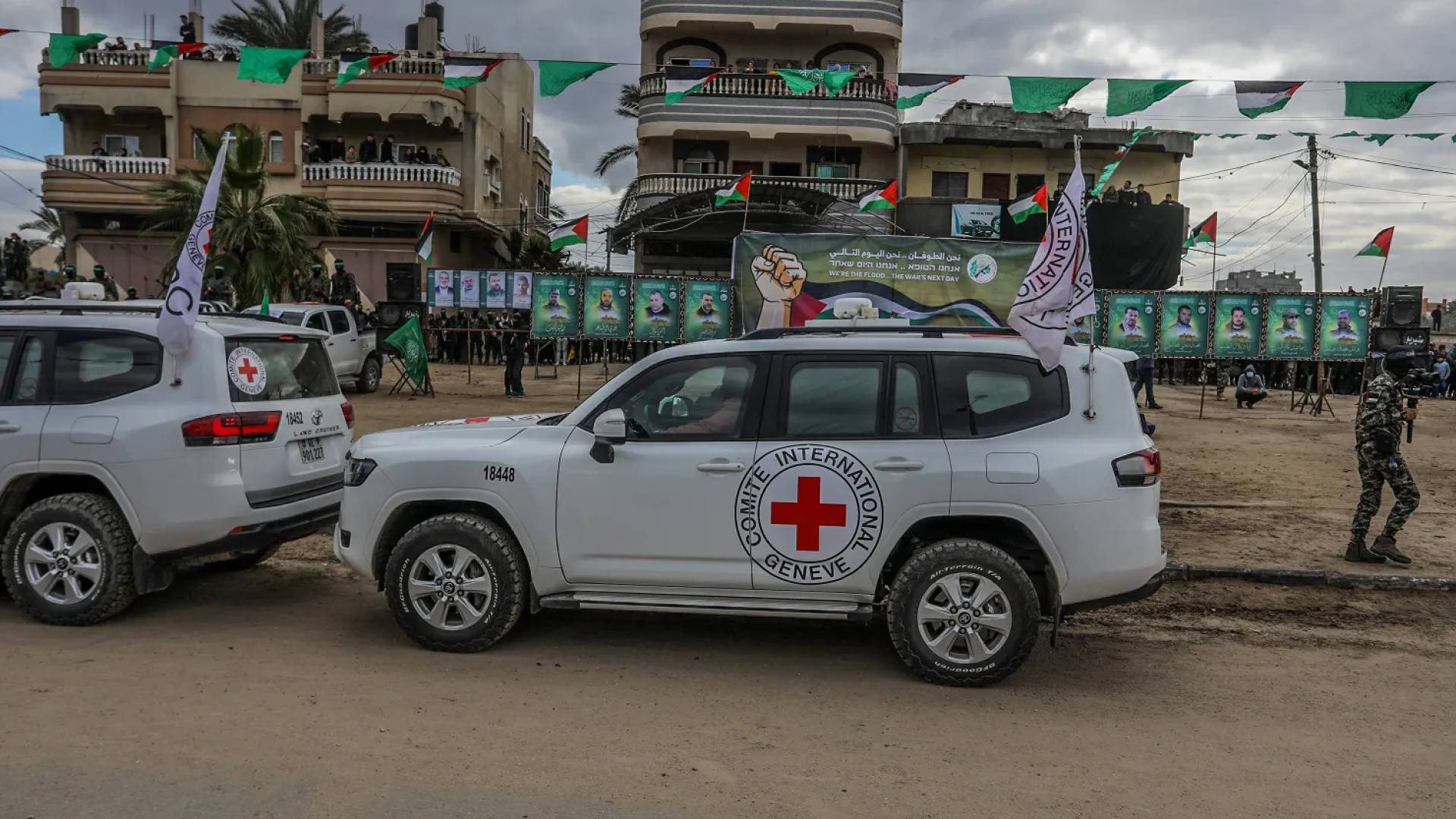 الصليب الأحمر في قطاع غزة