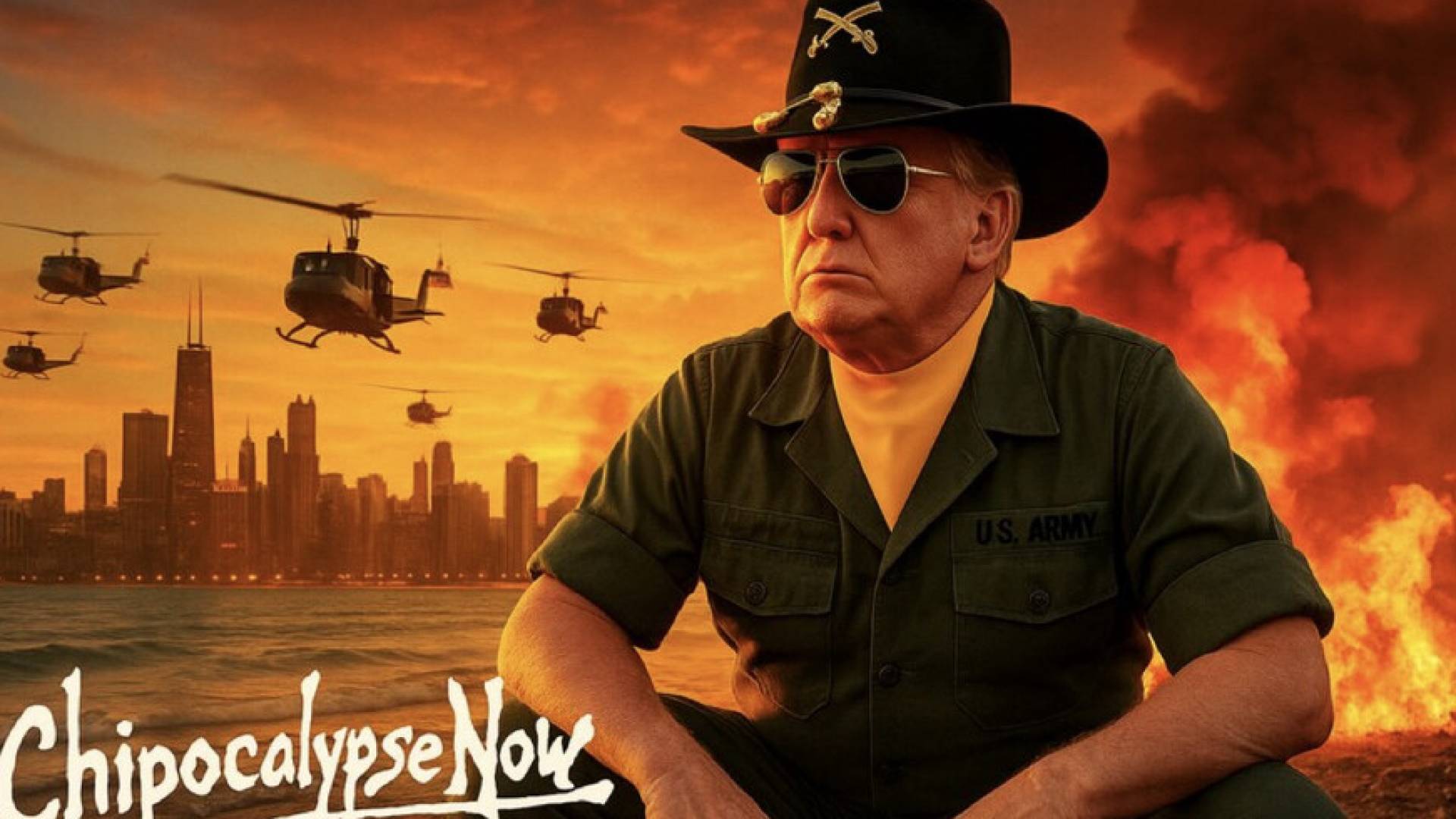 ترمب بالزي العسكري