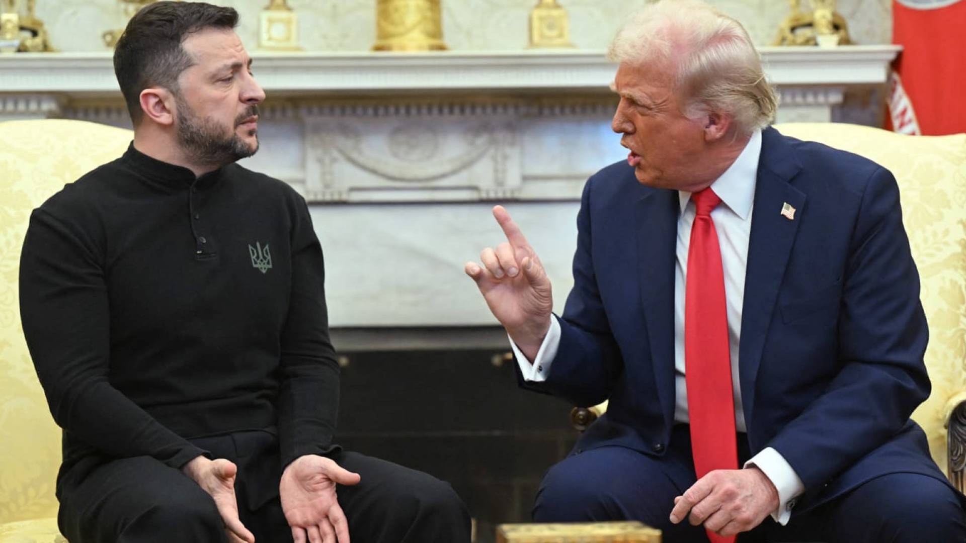 الرئيس الأمريكي دونالد ترمب والرئيس الأوكراني فلوديمير زيلينسكي
