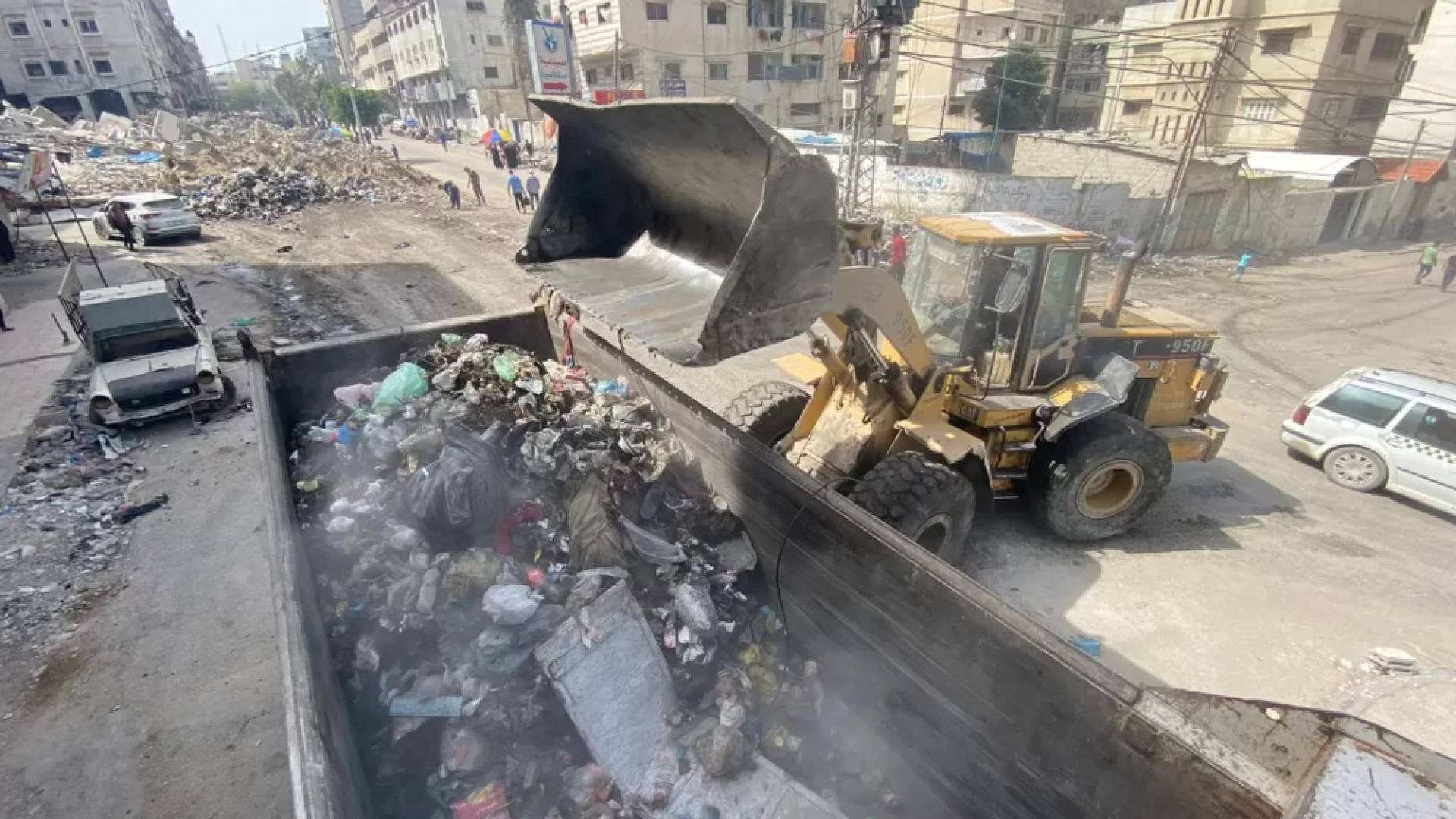 النفايات الصلبة في غزة