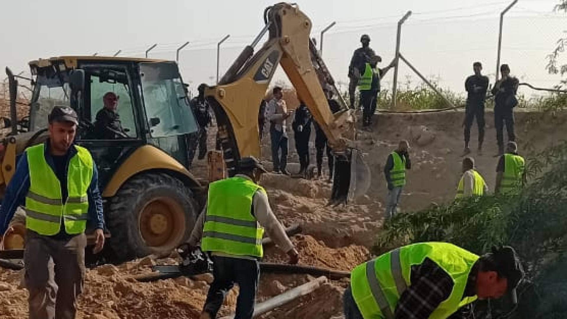 عملية ردم الأبار المخالفة