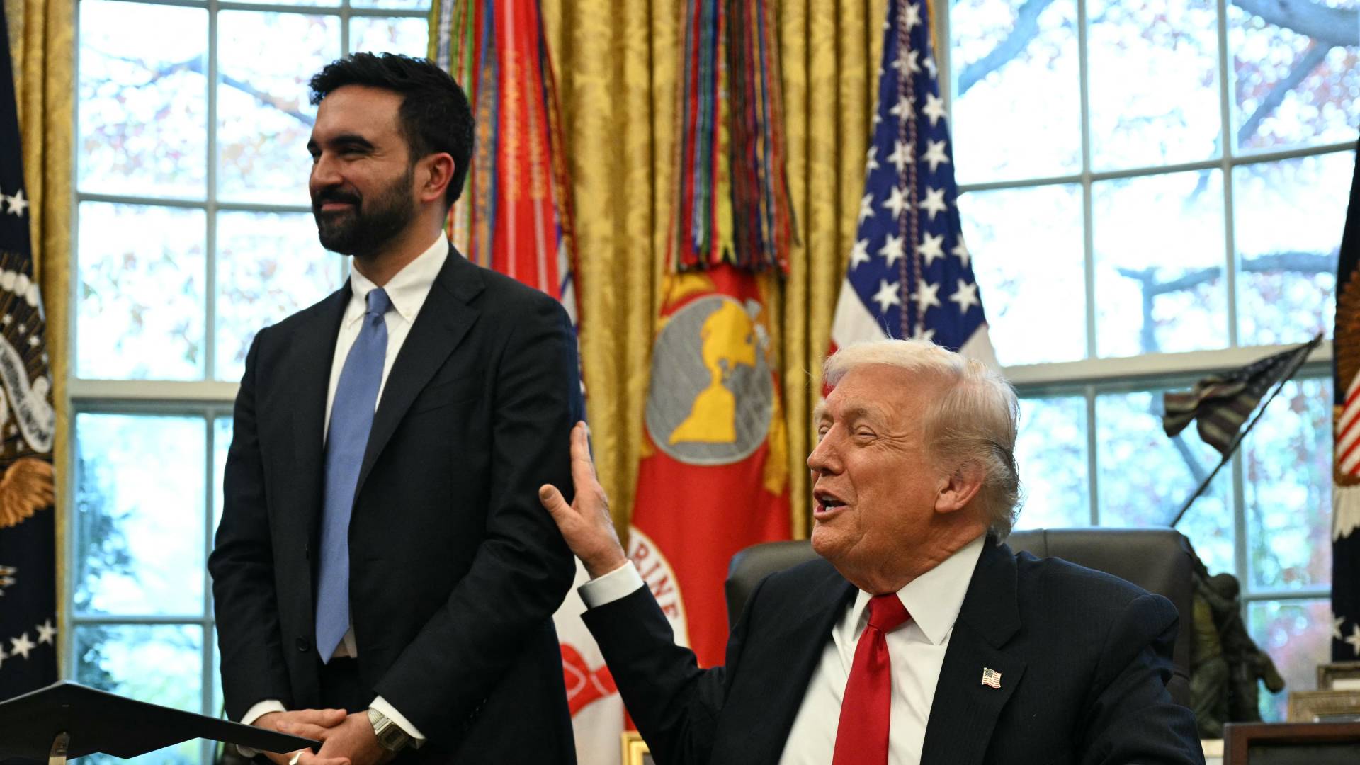 الرئيس الأمريكي دونالد ترمب وعمدة نيويورك زهران ممداني