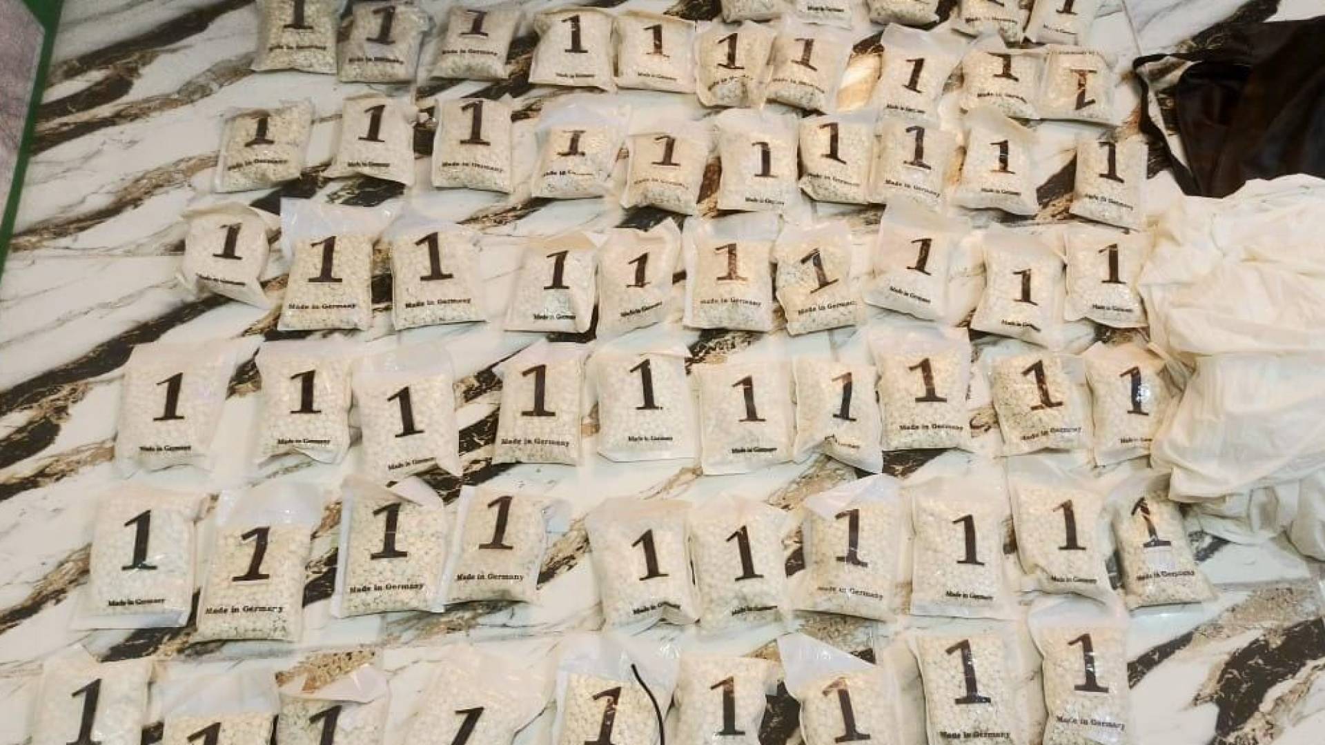 المواد المخدرة التي تم ضبطها