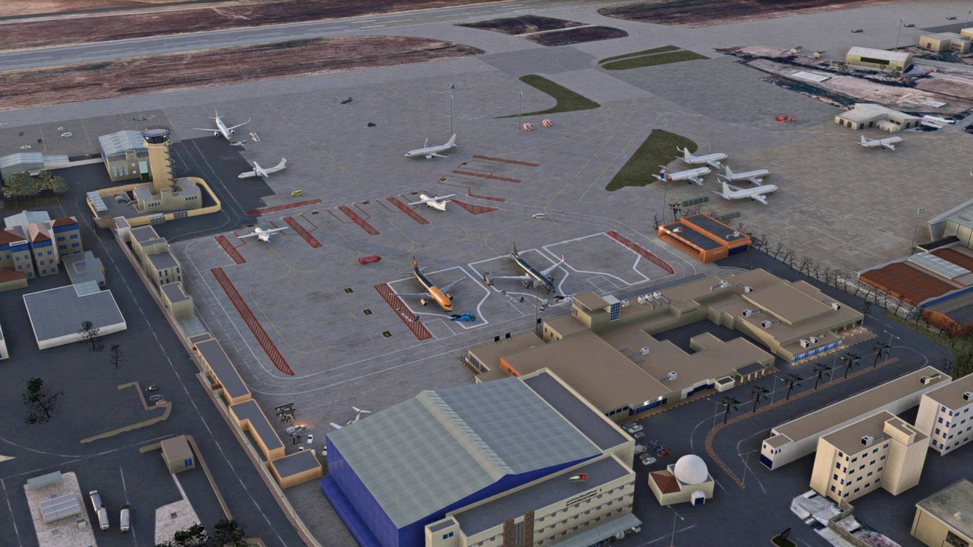 "مطار مدينة عمان"