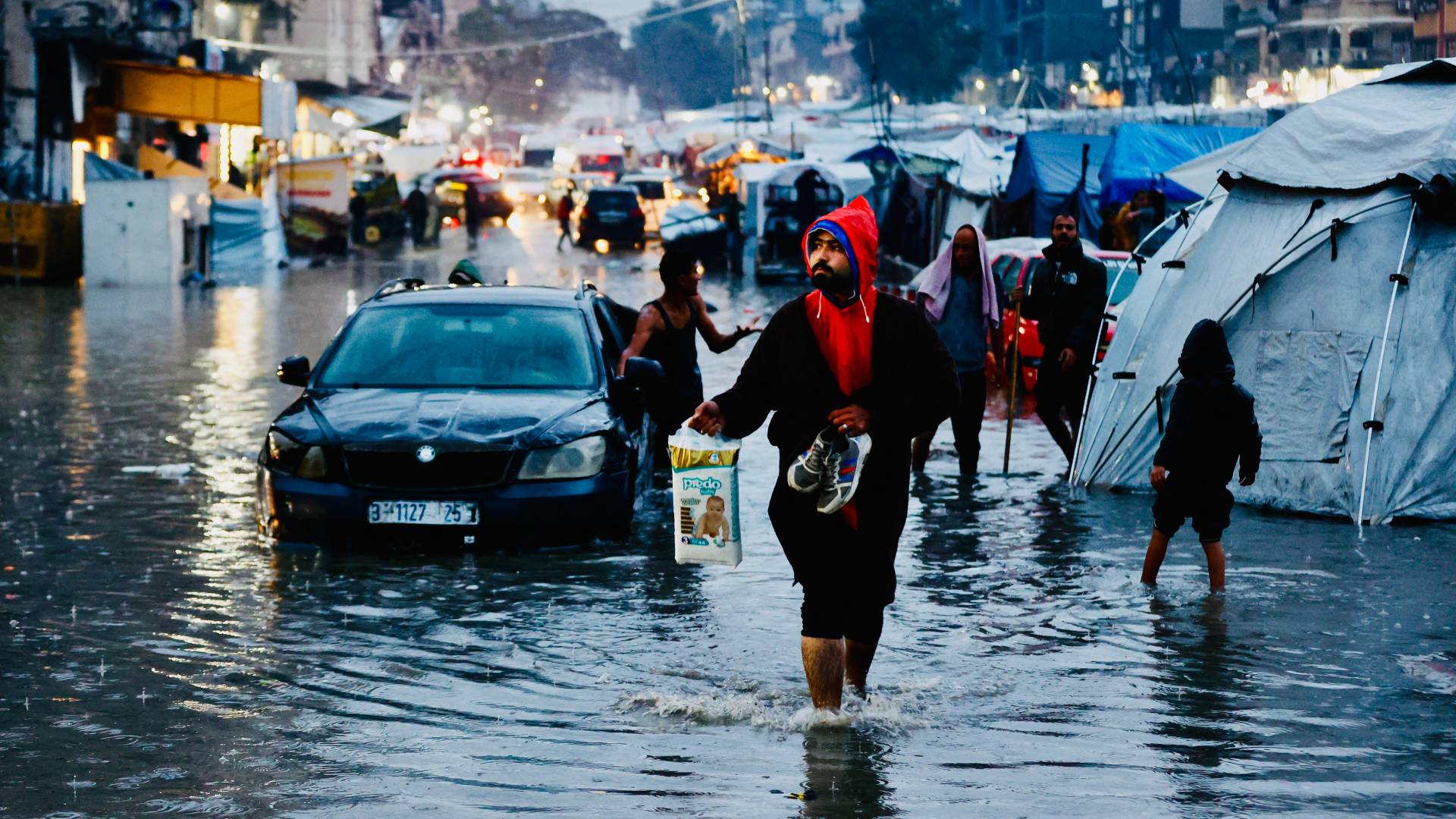 الشتاء في قطاع غزة