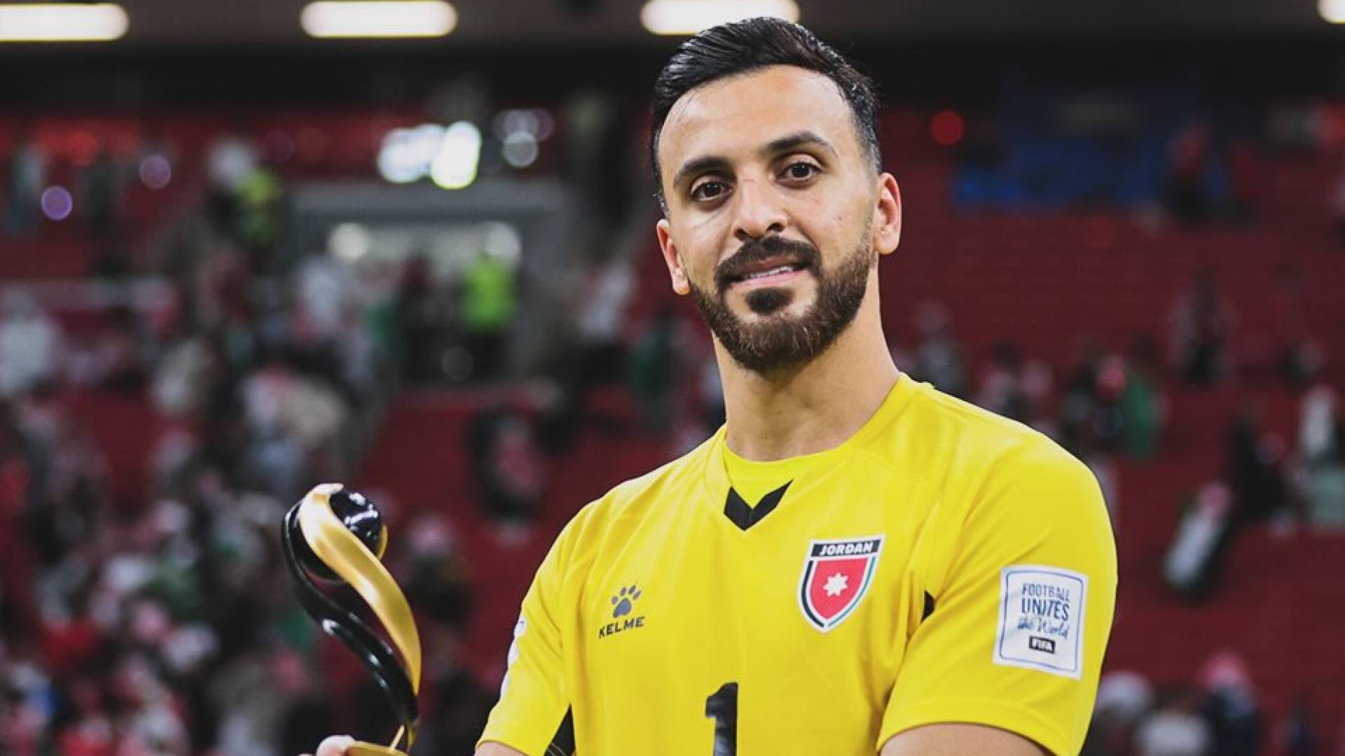 حارس المنتخب الوطني الأردني يزيد أبو ليلى