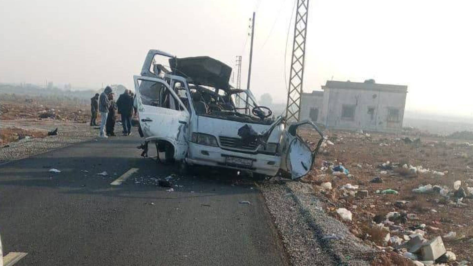 تضرر مركبة ناتج عن إحدى الغارتين على جنوب لبنان