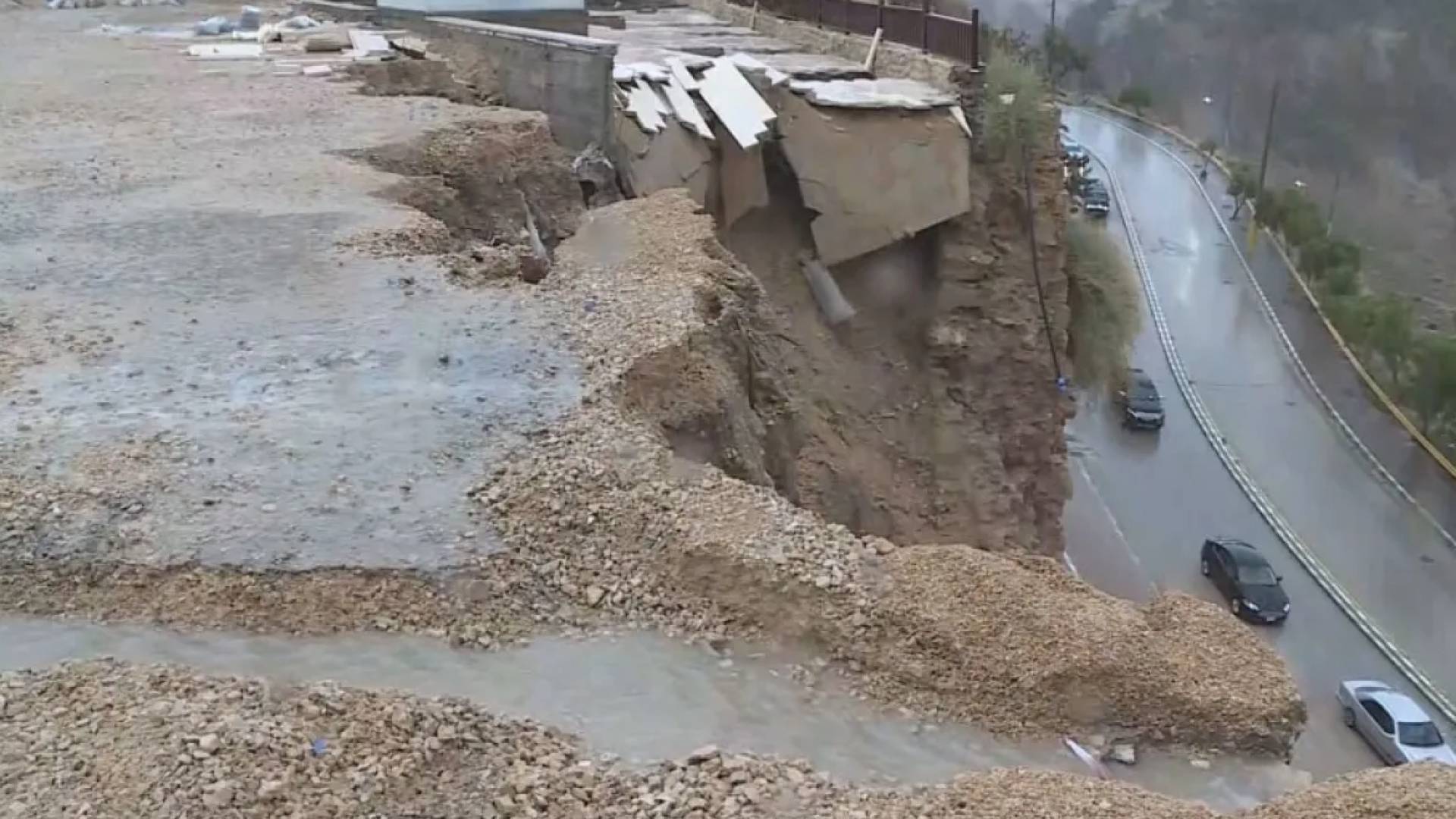 أثر المنخفض الجوي على محافظة الكرك