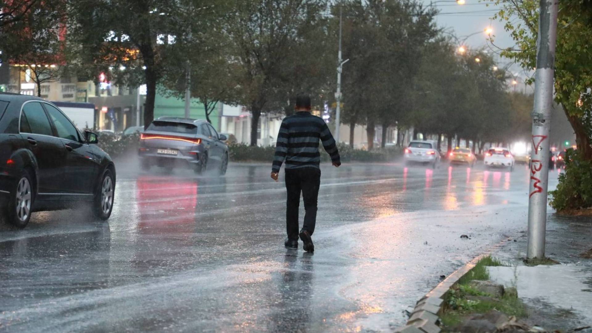 آثار المنخفض الجوي في الآردن